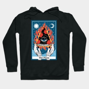 Blue Pizza Tarot Reading Hoodie